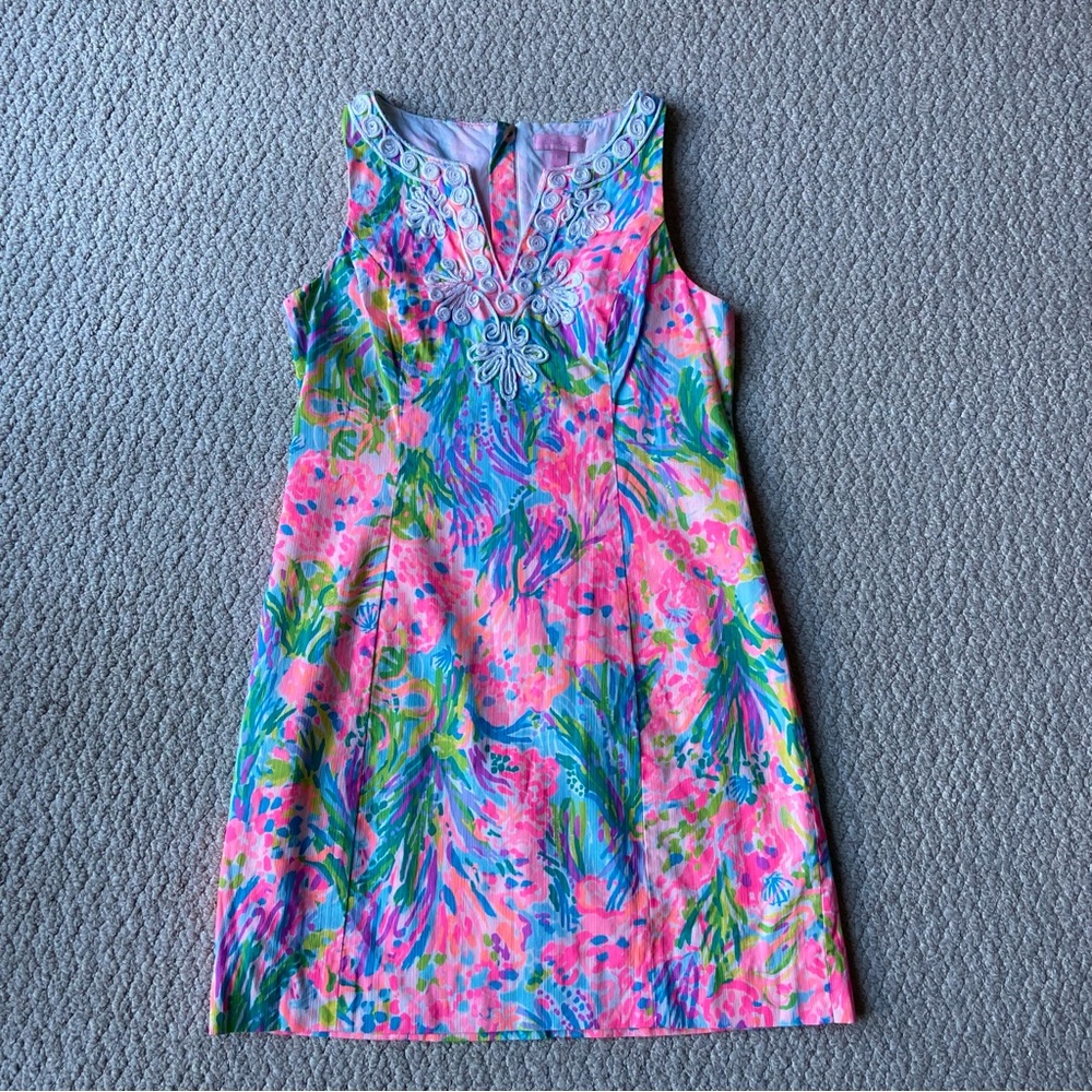 LILLY PULITZER SHIFT DRESS - SIZE 4